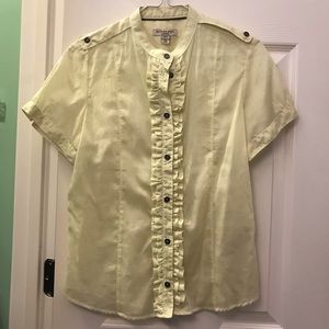 Burberry short sleeves button down shirt